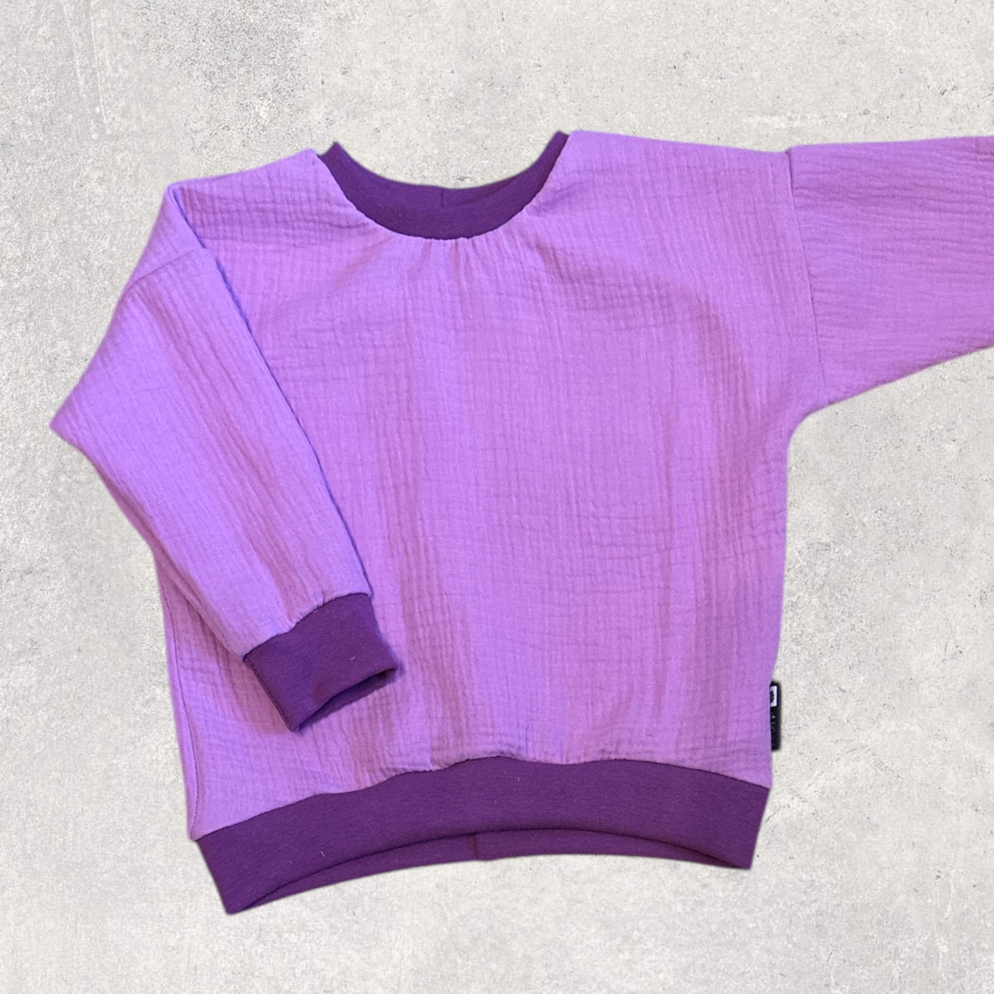 Oversize Sweater Musselin flieder