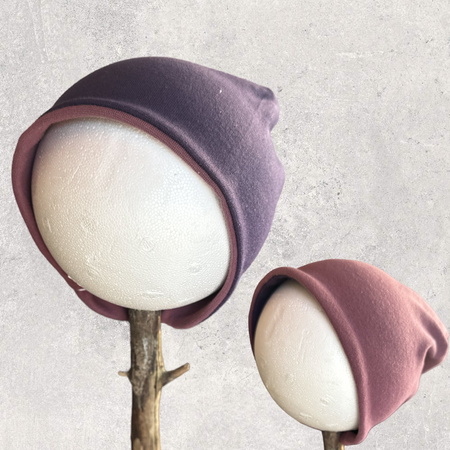 Beanie, wendbar Bündchenware