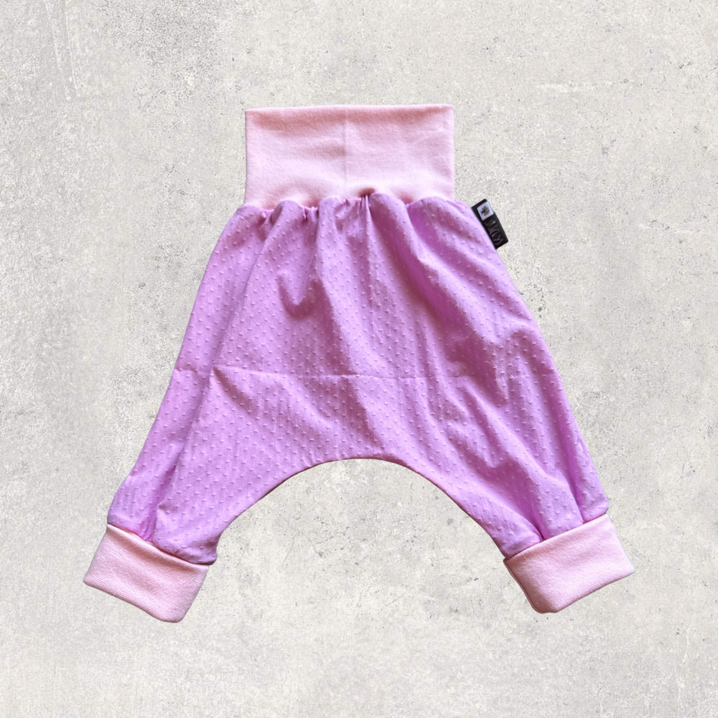 Jersey Hose lang "rosa Punkte"